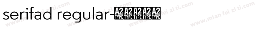 serifad regular字体转换